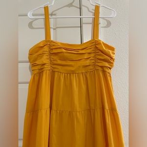 Yellow maxi dress